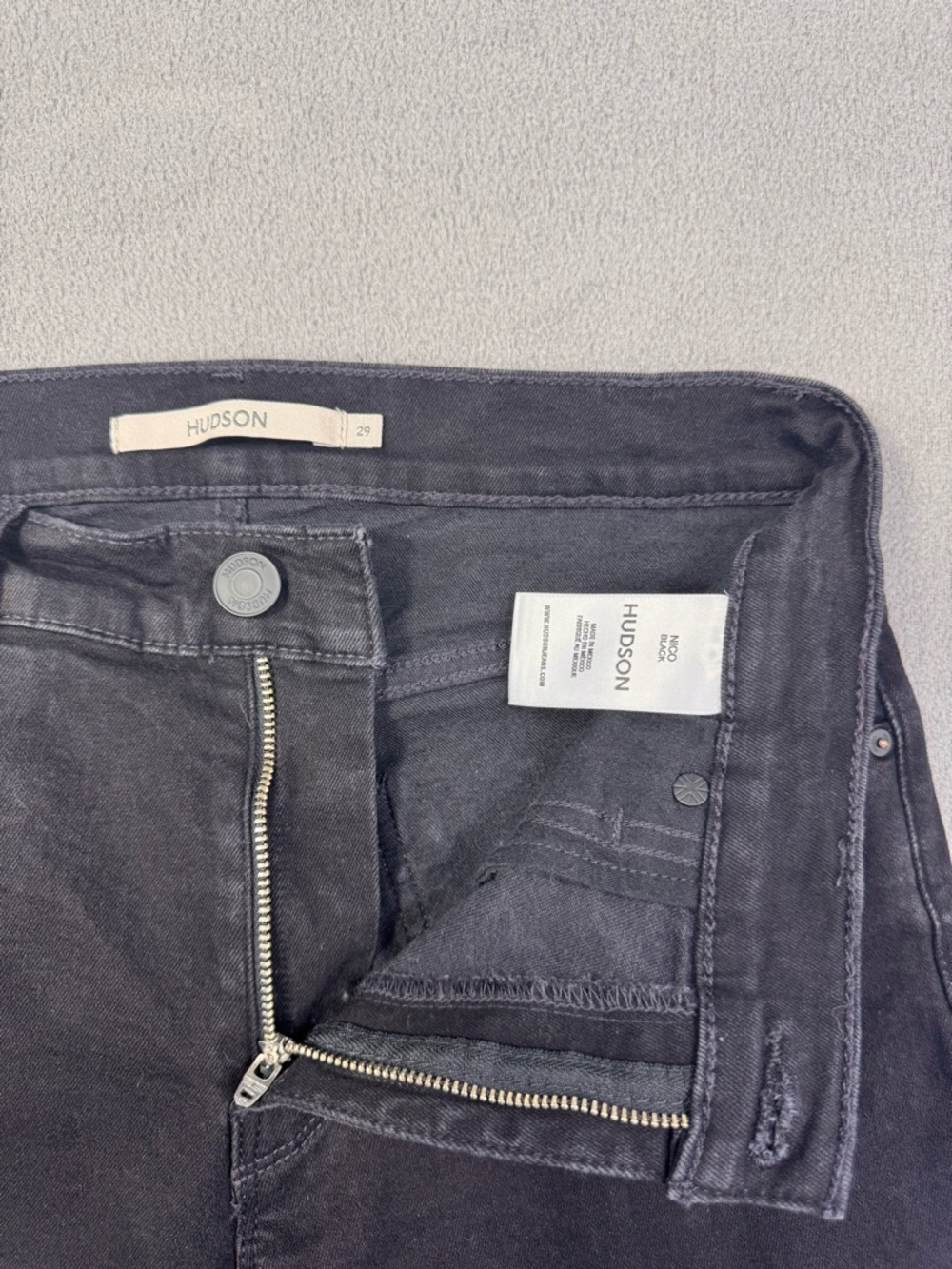 Hudson Jeans Black Flare Jeans - Picture 8 of 16